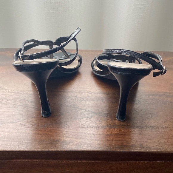 Moda Black Strappy Heels - Picture 2 of 7